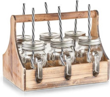 Set vassoio legno con 4 - vassoio,