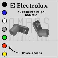 2x BLOCCO RICAMBIO CERNIERA DX + SX ANTA FRIGO FREEZER CAMPERELECTROLUX DOMETIC
