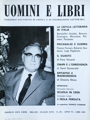 Uomini libri 1970 - libri, (rivista)