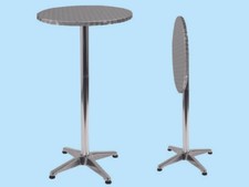 NBrand Tavolino in Alluminio Tavolo da bar Dimensioni Ø60xH110 cm ALUROUNDUP