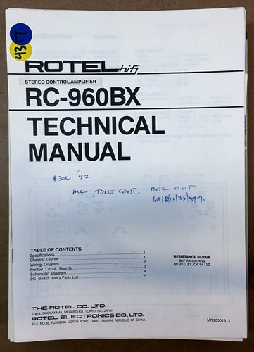 Rotel 960bx - rotel, rc-960bx