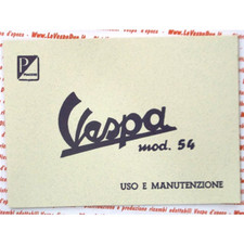 Libretto uso e manutenzione per VESPA 125 VM2T dal 1954