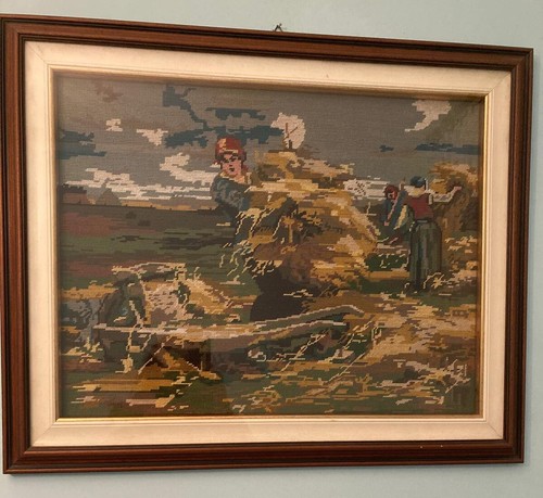 Quadro mezzo punto - quadro, ricamato