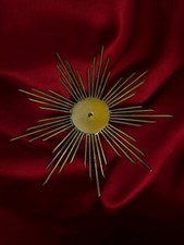 Aureola raggiera Bambinello ottone bagno diametro 26 cm raggi per statua