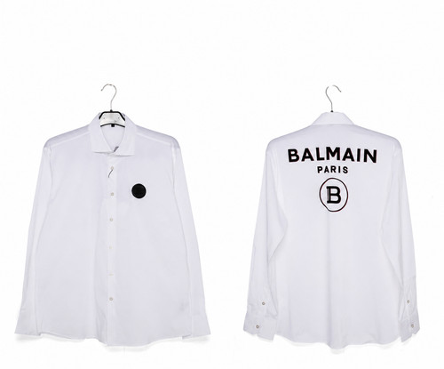 Camicia balmain bianca con - balmain,