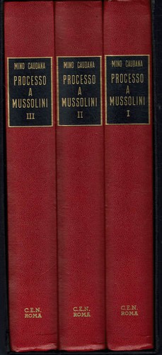 Processo mussolini volumi - processo,