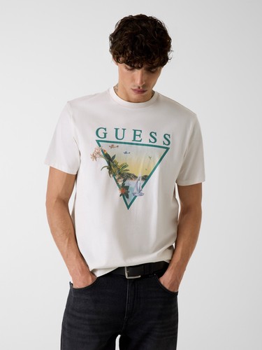 Guess shirt con logo a - guess,