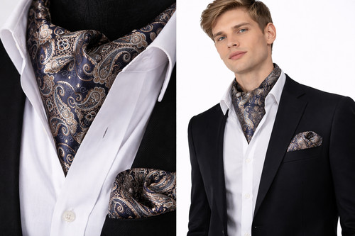 Cravatta uomo seta blu - in,