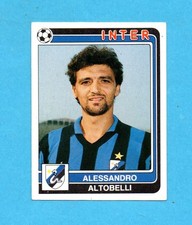 PANINI CALCIATORI 1986/87-Figurina n. 153- ALTOBELLI -INTER-CON VELINA