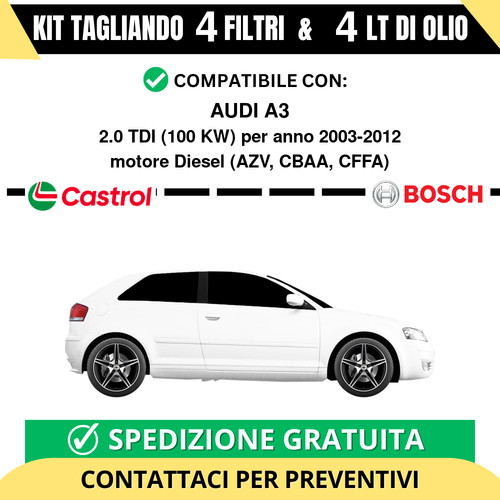 Tagliando filtri bosch - bosch, e