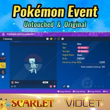 ✨Shiny Mew ✨Evento Pokémon G0 Ricerca Speciale ✨ Pokémon Viola Scarlatto