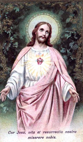 Santino holy card sacro cuore - holy,