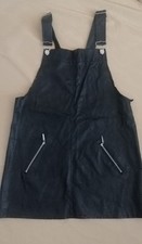 Abito corto salopette in eco pelle taglia 44 buone condizioni 