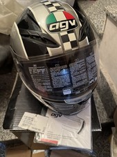 Casco Agv  S-4 E2205 Multi Nuovo Taglia S (55-56) Argento/nero Design Eventi