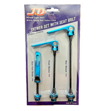 SET KIT SGANCI RAPIDI ANODIZZATI AZZURRO con STRINGISELLA SKEWER + SEAT BOLT