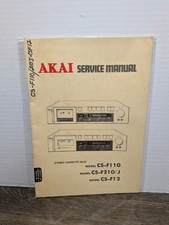 Akai CS-F110 CS-F210 CS-F12