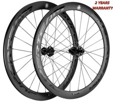 700C 50mm Freno a Disco Carbonio Set Ruote Bici da Strada Freno a Disco Asse Passante/QR