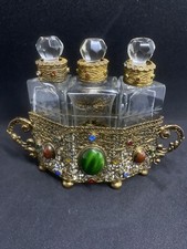 Antique Etched Crystal Perfume