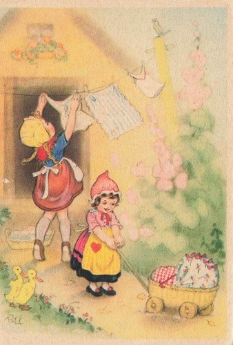 Cartolina bambini ragazze