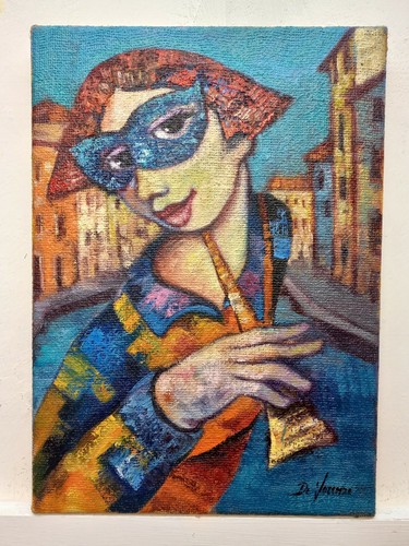 Quadro paesaggio figura - quadro,