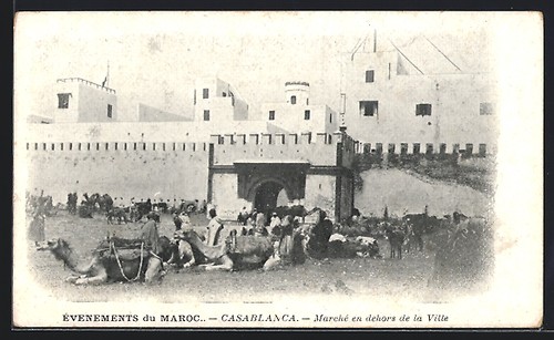 Cpa casablanca marché en - marché,