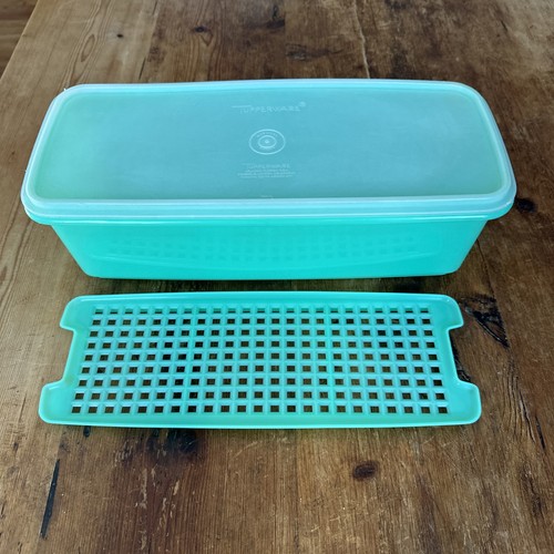 Vntg green tupperware - tupperware, 14"