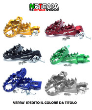 NRT KIT PEDANE MAGGIORATE ERGAL KAWASAKI KX 125 2002-2008 NERE