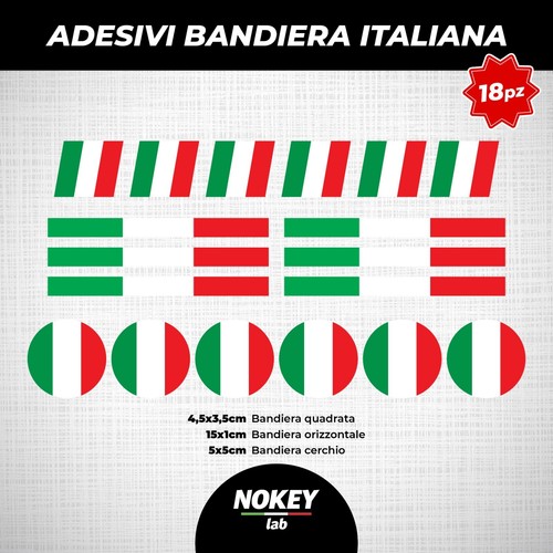 Adesivi bandiera italiana