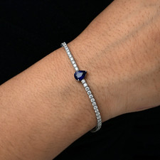 Bracciale Tennis In Oro Bianco