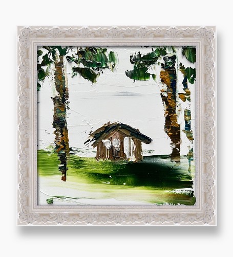 Quadro impasto capanna - quadro,
