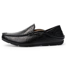 Scarpe Uomo Alta Qualità Casual Vera Pelle Mocassini Slip On Scarpe da Barca Morbide