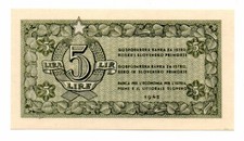 5 LIRE BANCA ECONOMIA ISTRIA