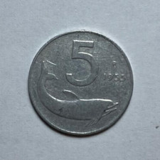 💵 MONETA 5 Lire del 1955