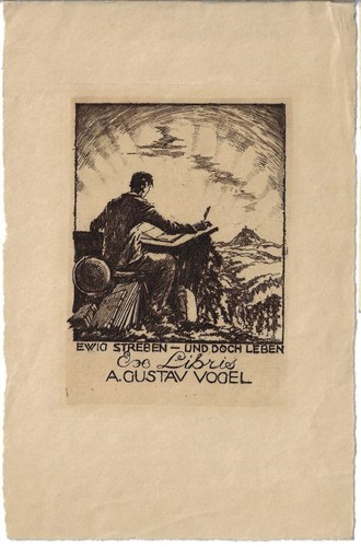 Wilhelm müller gera - mÜller-gera:, exlibris