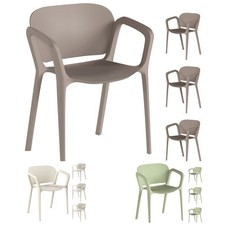 Outsunny Set 4 Sedie da