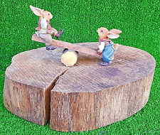 Les Alpes 001 3077 "Coppia di Conigli sull'Altalena"