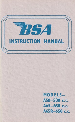 Bsa a50 a65 a65r - a50,