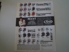 advertising Pubblicità 1996 CASCO HELMET ARAI RX-7XX/QUANTUM-E/NR-2/FV/SZ/GIGA 2