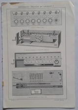 Vecchia stampa treni - anni, 50