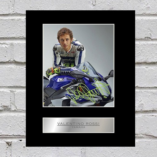 Valentino rossi signed - valentino, mounted