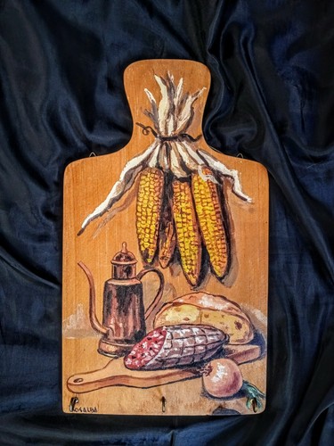 Tagliere legno dipinto a - tagliere,