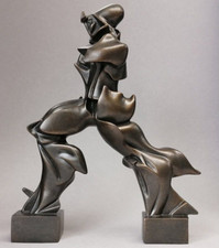 Statuina bronzo Uomo del futuro Boccioni Statuette Futurismo Italiano statuetta