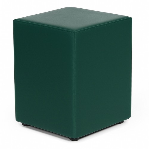 Cubo seduta ecopelle - , verde