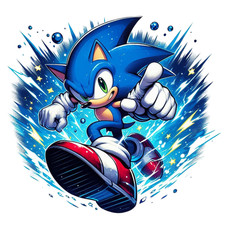 SONIC - DTF Adesivi  per