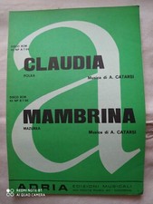 ALDO CATARSI "CLAUDIA" - "MAMBRINA" - 1967 - EDIZIONI MUSICALI ADRIA - MODENA