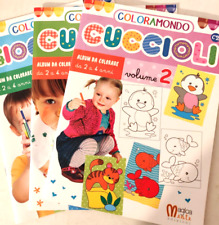 Lotto di 3 libri da colorare per bambini 2 - 4 anni Coloramondo MagicaMente