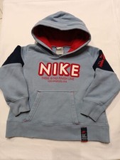 NIKE AIR✔️ Felpa Nike Azzurro Bambino 4-5 anni taglia S altezza 104-110 cm
