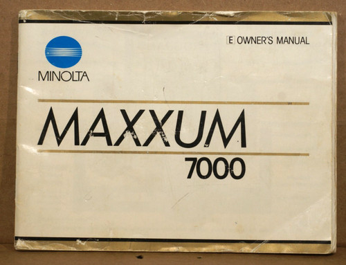 Minolta maxxum 7000 - minolta, libretto