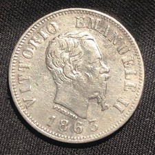 1863-MBN Italy 50 Centesimi