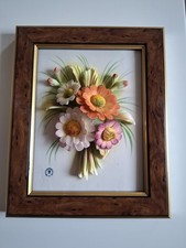 Quadro Con Fiori Di Porcellana